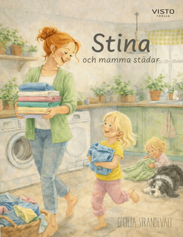 Stina och mamma städar – bokomslag
